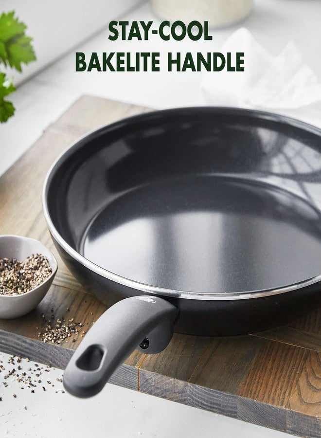 جرين بان مقلاة جرين بان كامبريدج الصحية المصنوعة من السيراميك غير اللاصق والألومنيوم المقاوم للحرارة - أسود (30 سم) - Image 5